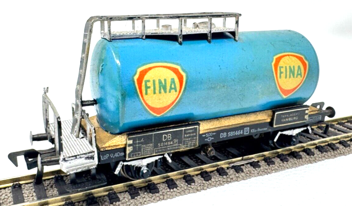 Fleischmann Kesselwagen Tankwagen "FINA" 581464 Tanklager 1 Hamburg H0 HO 1:87