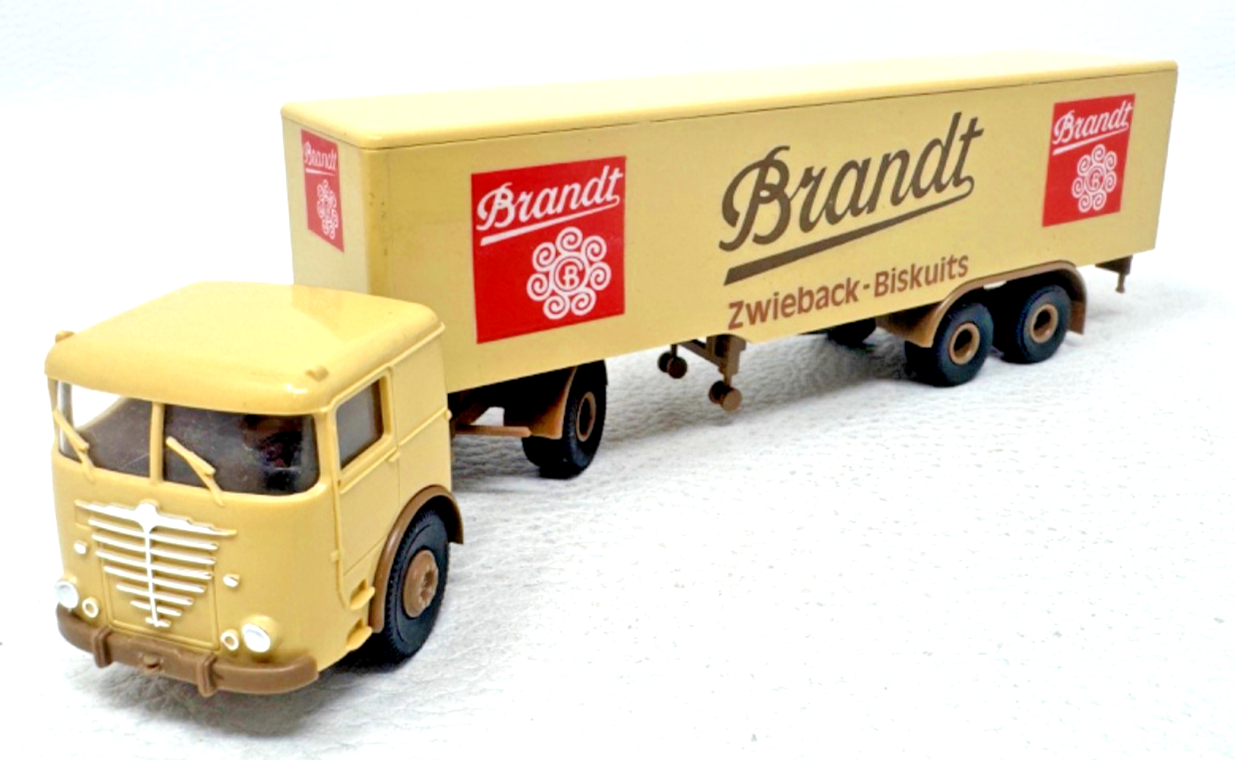 Brekina H0 Büssing LS 11 Sattelzug Brandt Zwieback - Biskuits - 1:87 H0 HO