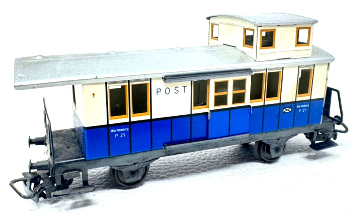 Märklin Primex H0 4021 Bahnpostwagen P 21 Württemberg - blech - H0 HO 1:87