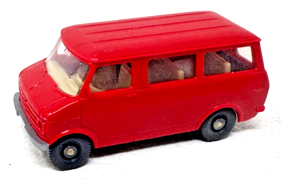Wiking 355 A H0 Bedford Blitz Bus - rot - HO H0 1:87