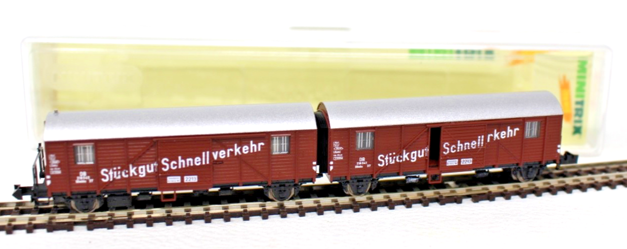 Minitrix N 18065 Güterwagen Leig-Einheit "Stückgut-Schnellverkehr" N  1:160 OVP