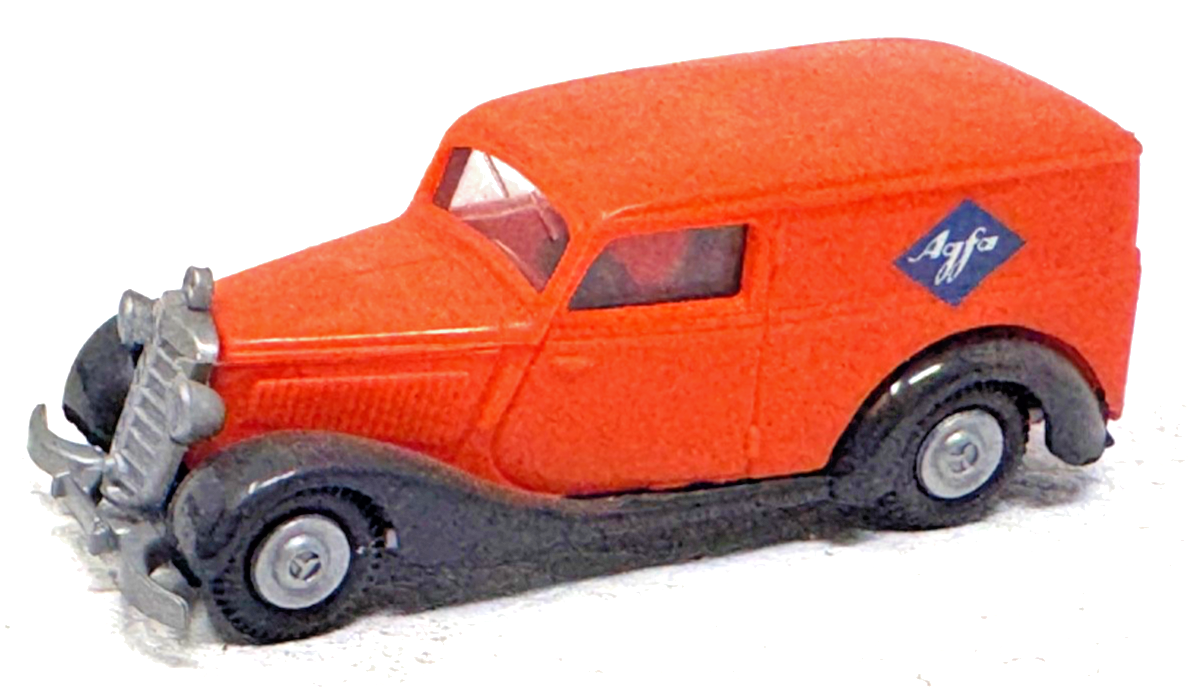 Brekina H0 DKW F7 Lieferwagen "Agfa" orange - 1:87 H0 HO Brekina H0 DKW F7 Lieferwagen "Agfa" orange - 1:87 H0 HO