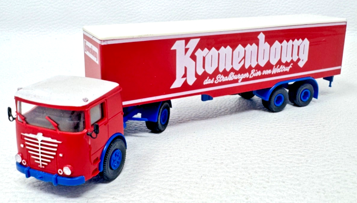 Brekina H0 Büssing LS 11 Frontlenker Sattelzug - Kronenbourg - 1:87 H0 HO