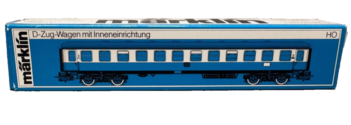 Märklin 4052 - D-Zug-Wagen mit Inneneinrichtung Leerbox ohne Inhalt - H0 HO 1:87 Märklin 4052 - D-Zug-Wagen mit Inneneinrichtung Leerbox ohne Inhalt - H0 HO 1:87