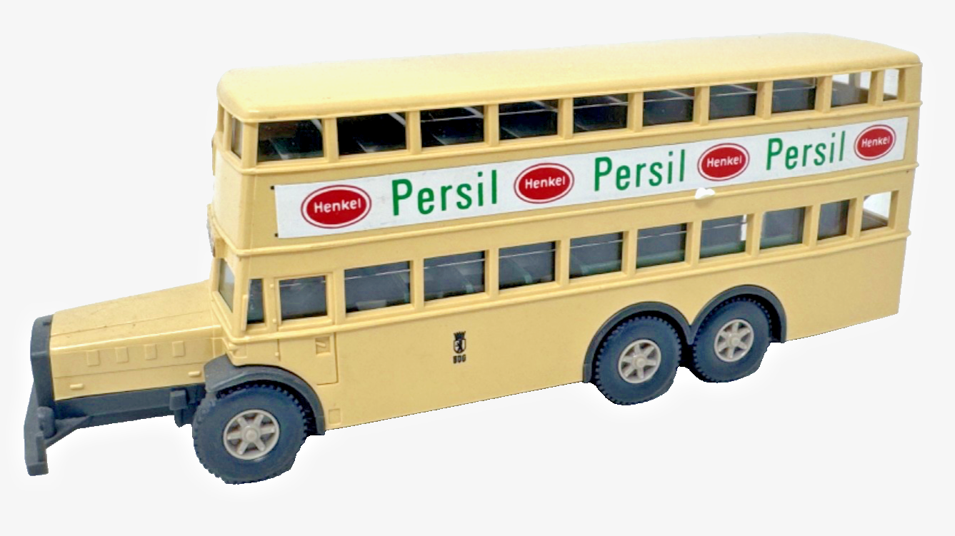 Wiking 1:87 Berliner Doppelstockbus D38 "Henkel Persil" - HO H0 1:87
