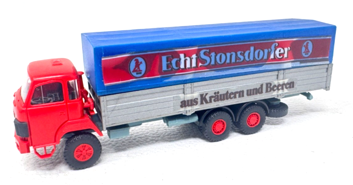 RMM Roskopf 407 Saurer D 290/330 Pritsche mit Plane 3-achsig - HO H0 1:87