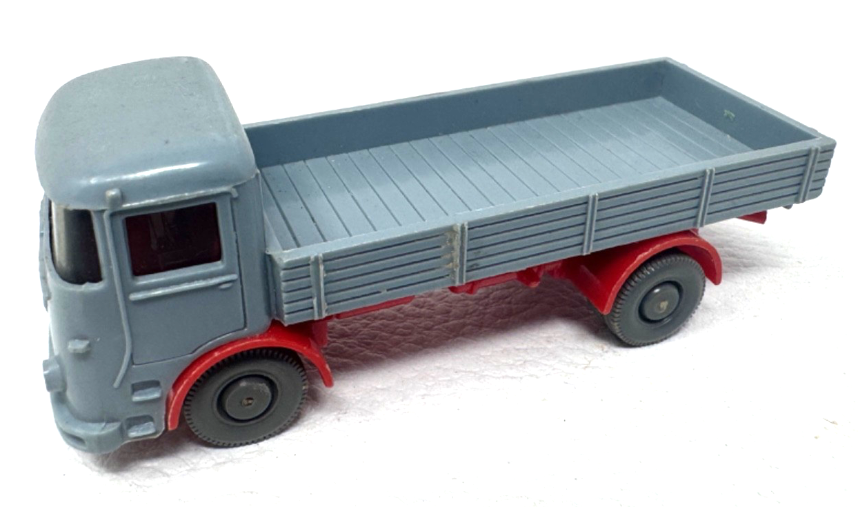 Wiking H0 LKW Pritsche Büssing LU7 Modellauto - grau / rot - H0 HO 1:87