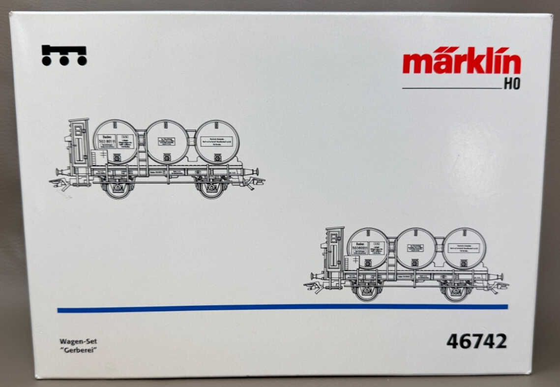 Märklin 46742 Leerverpackung - Wagen-Set "Gerberei" ohne Wagen - HO H0 1:87