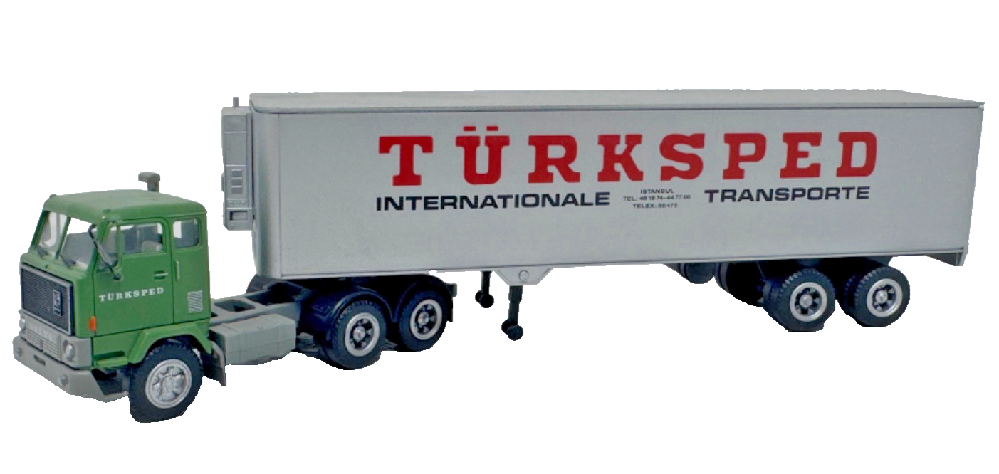 Albedo Herpa 1:87 Türksped Istanbul (TR) Volvo F89 - Kühlkoffer-SZ - HO H0 1:87