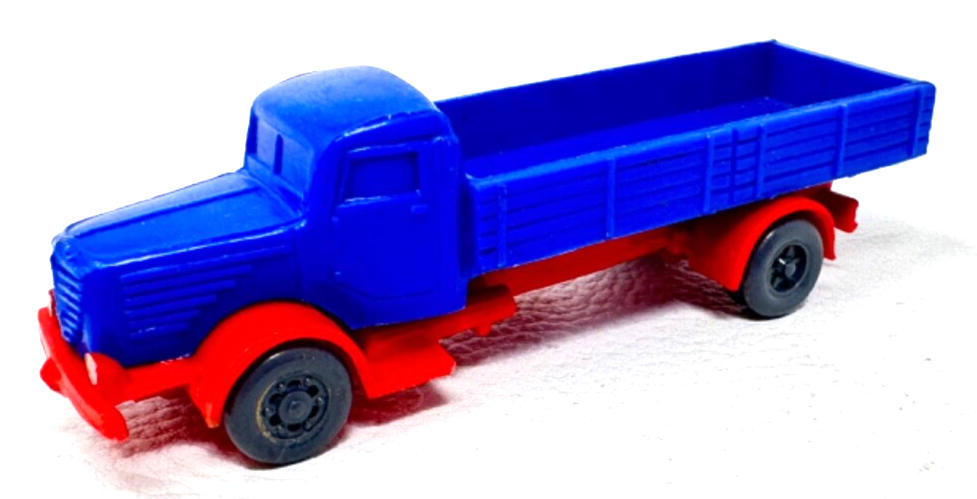 Wiking 162/1 Büssing 8000 Pritschen LKW T47 - blau / rot - H0 HO 1:87