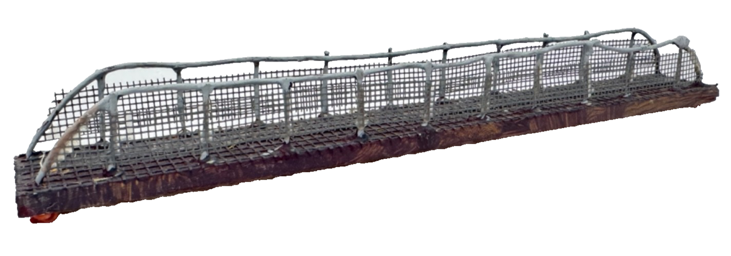 Gitterbrücke Eigenbau ca. 21,5 x 2,5 x 2,6 cm H0 HO 1:87