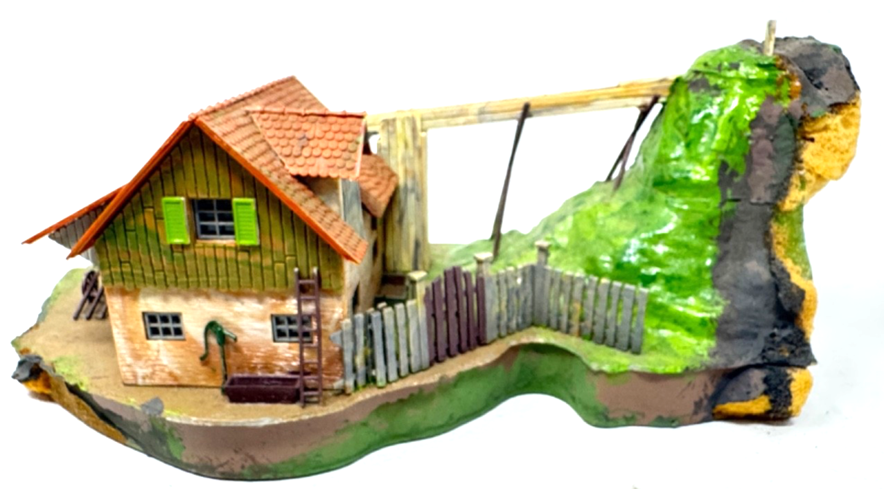 Faller B-225 Wassermühle ca. 23,7 x 12,8 x 7,5 cm   HO H0 1:87 für Bastler