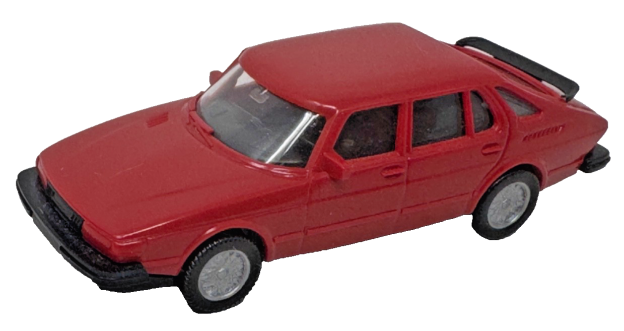 Wiking 1:87 H0 Saab 900 Turbo Schrägheck dunkelrot - Berlin - W - H0 HO