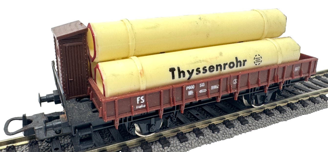Lima Güterwagen Niederbordwagen P660 513 FS Thyssenrohr - 1:87 HO H0