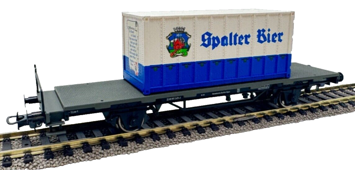 Liliput H0 L222601 Containertragwagen DB - Epoche IV - "Spalten Bier" 1:87 HO H0