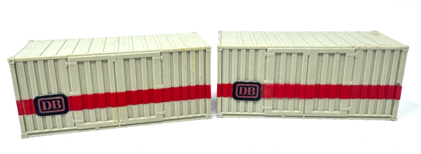 2 Stück DB Container 20ft - Stapelbar - HO H0 1:87 2 Stück DB Container 20ft - Stapelbar - HO H0 1:87