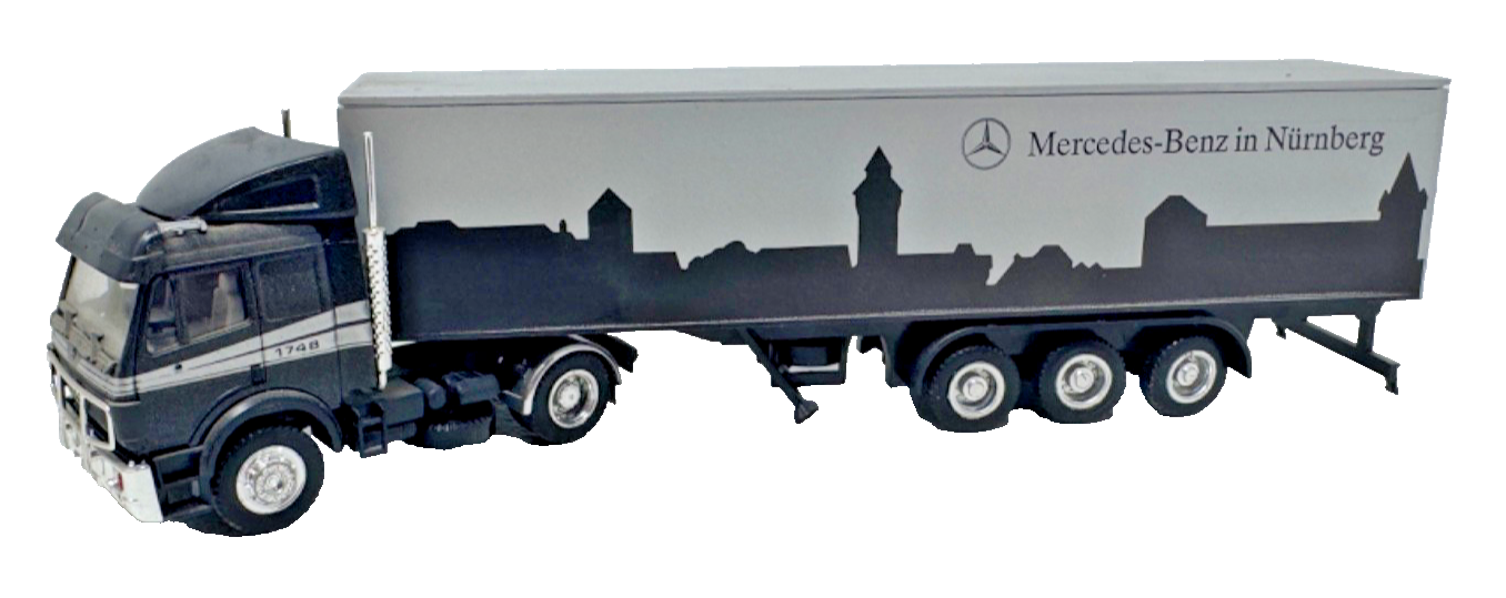 herpa H0 Mercedes SK Koffer Sattelzug Mercedes Benz in Nürnberg - HO H0 1:87 herpa H0 Mercedes SK Koffer Sattelzug Mercedes Benz in Nürnberg - HO H0 1:87