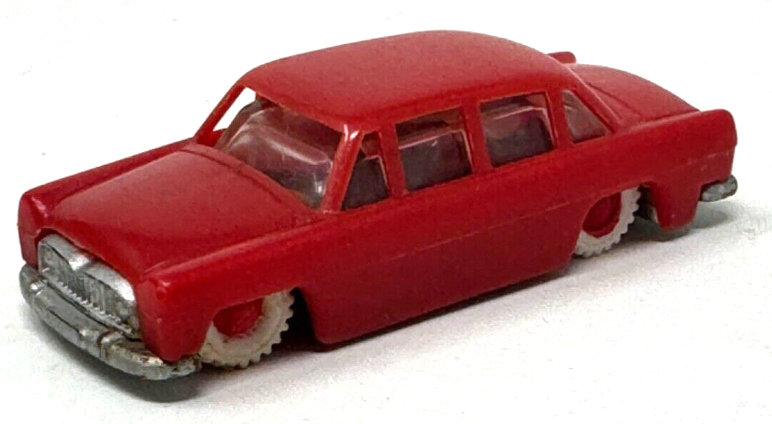 Modellauto 1:87 - no. 3741A - rot mit weißen Rädern - Plastikmodell - H0 HO Modellauto 1:87 - no. 3741A - rot mit weißen Rädern - Plastikmodell - H0 HO