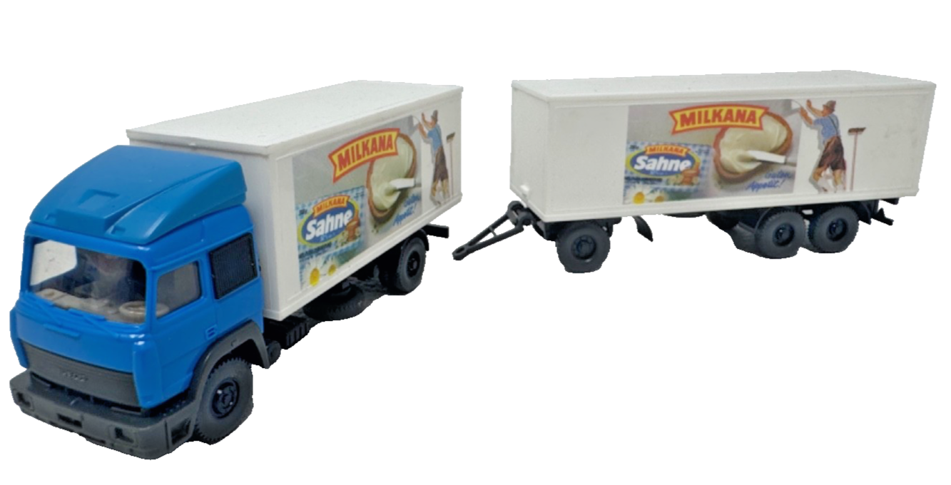 Wiking H0 29475 Iveco 190.36 Koffer Fernlastzug Milkana - H0 HO 1:87
