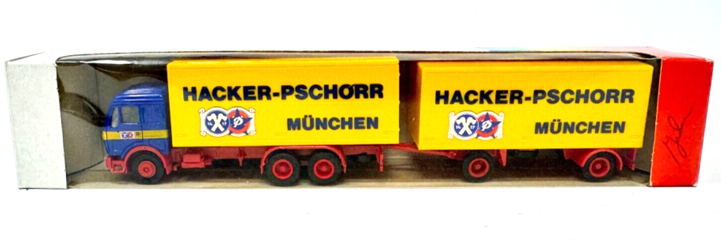 Albedo Mercedes-Benz Sattelzug HACKER-PSCHORR MÜNCHEN 1:87 HO H0 OVP Albedo Mercedes-Benz Sattelzug HACKER-PSCHORR MÜNCHEN 1:87 HO H0 OVP