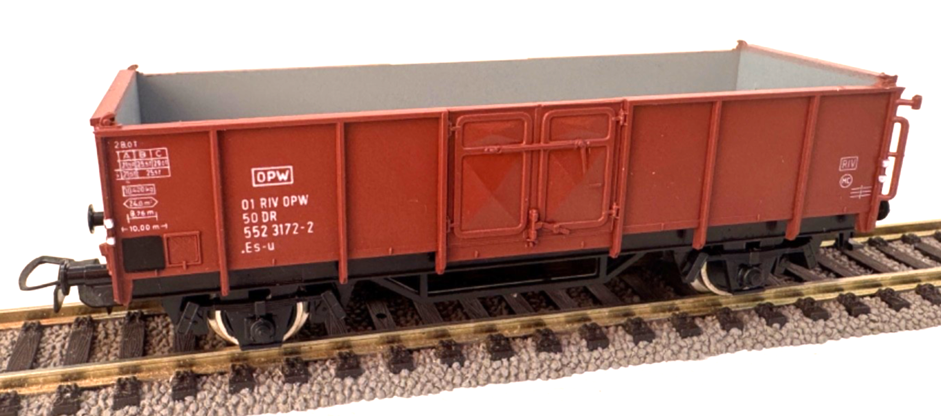 Piko H0 offener Güterwagen Hochbordwagen 552 3172-2 DR - braun - H0 HO 1:87