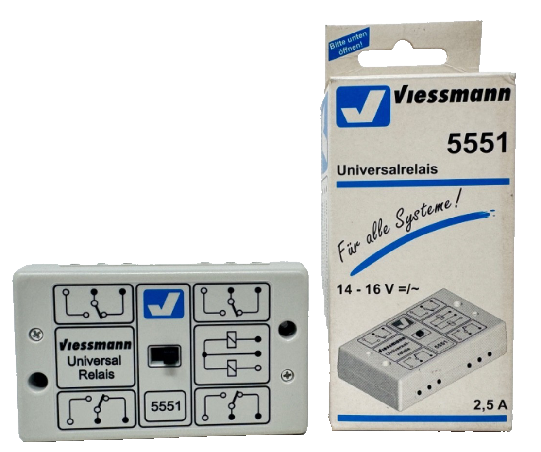 Viessmann 5551 Universal-Relais 1 x 4UM wandelt Stromimpulse  in Dauerstrom um