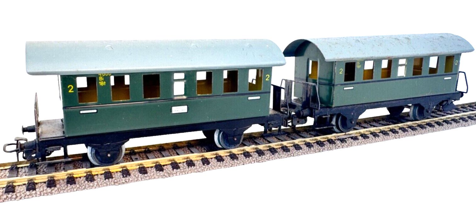 2x Märklin Personenwagen 2. Klasse 4000 Bi - Blech - HO H0 1:87 2x Märklin Personenwagen 2. Klasse 4000 Bi - Blech - HO H0 1:87