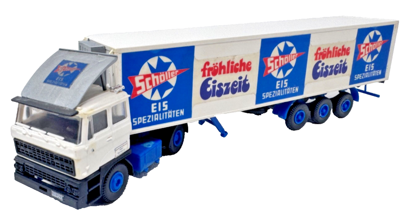 Kibri 10160 H0 Bausatz DAF 2800 Sattelzug fertig gebaut Schöller Eis HO H0 1:87 Kibri 10160 H0 Bausatz DAF 2800 Sattelzug fertig gebaut Schöller Eis HO H0 1:87