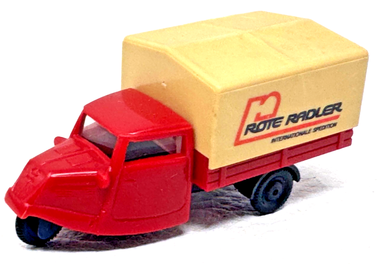 Praline H0 Tempo Dreirad Pritsche mit Aufbau "Rote Radler" - HO H0 1:87 Praline H0 Tempo Dreirad Pritsche mit Aufbau "Rote Radler" - HO H0 1:87