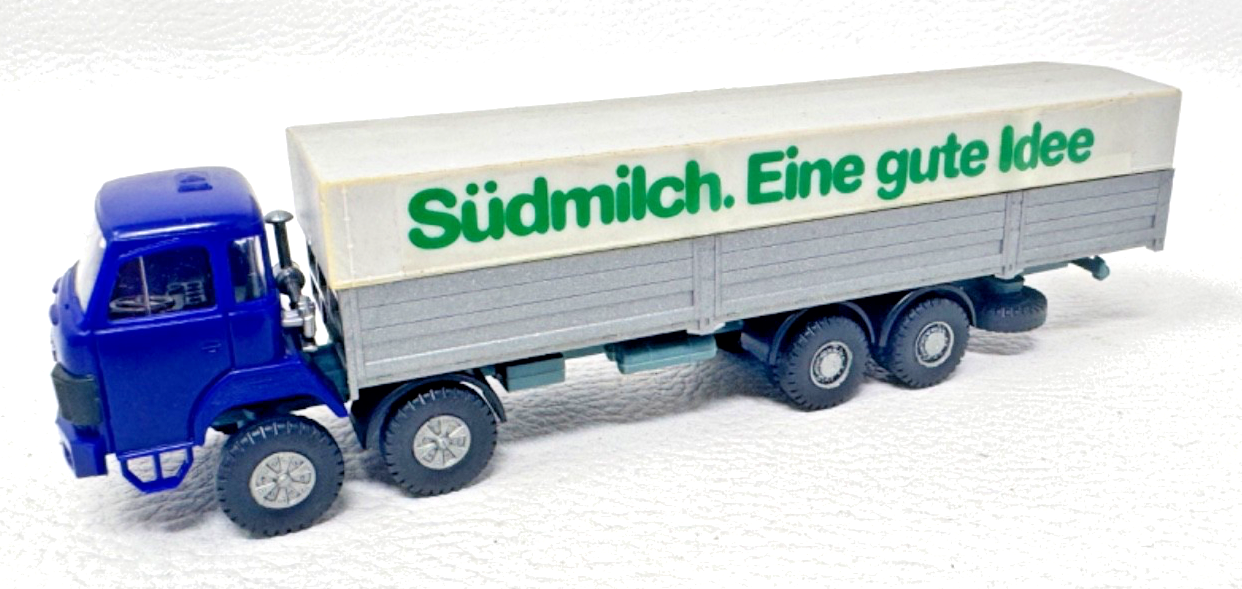 RMM Roskopf 406 Saurer D290/D330 4-Achser Pritschenaufbau mit Plane - HO H0 1:87