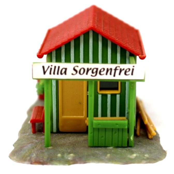 Faller H0 B 590 Villa Sorgenfrei Gartenhütte  5 x 7,5 x 4 cm HO H0 1:87