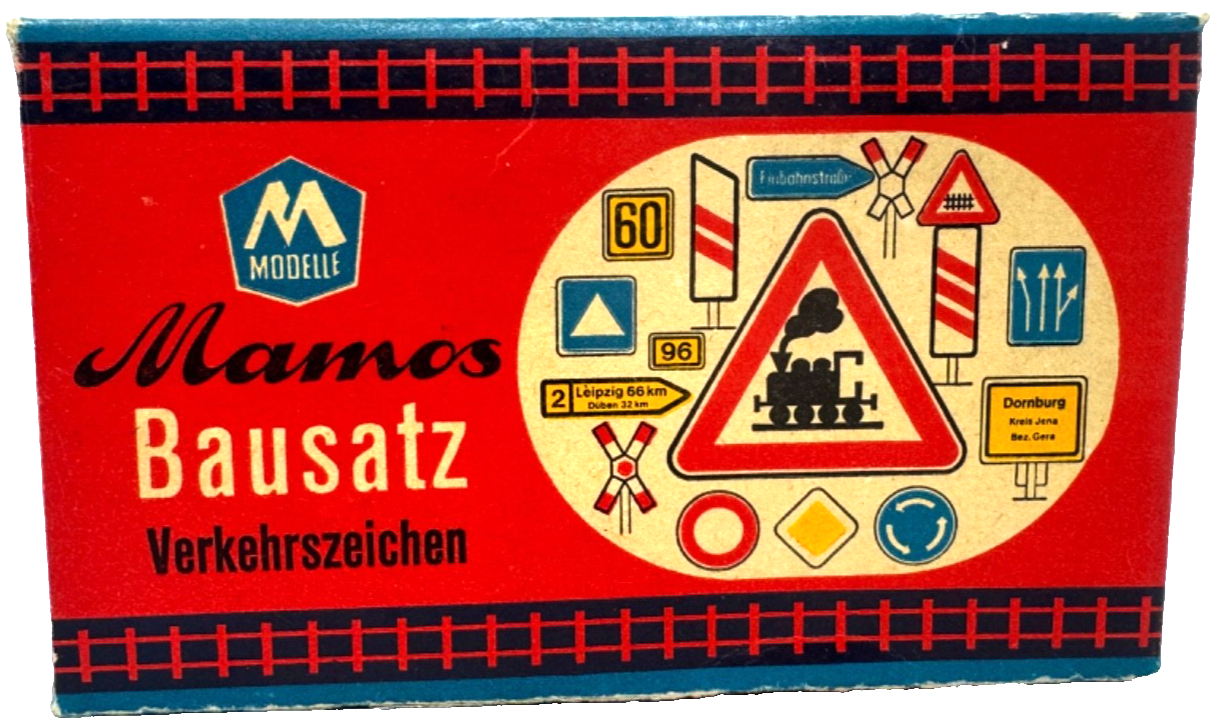 VEB Mamos H0 6/01 Verkehrszeichen HO H0 1:87 in OVP