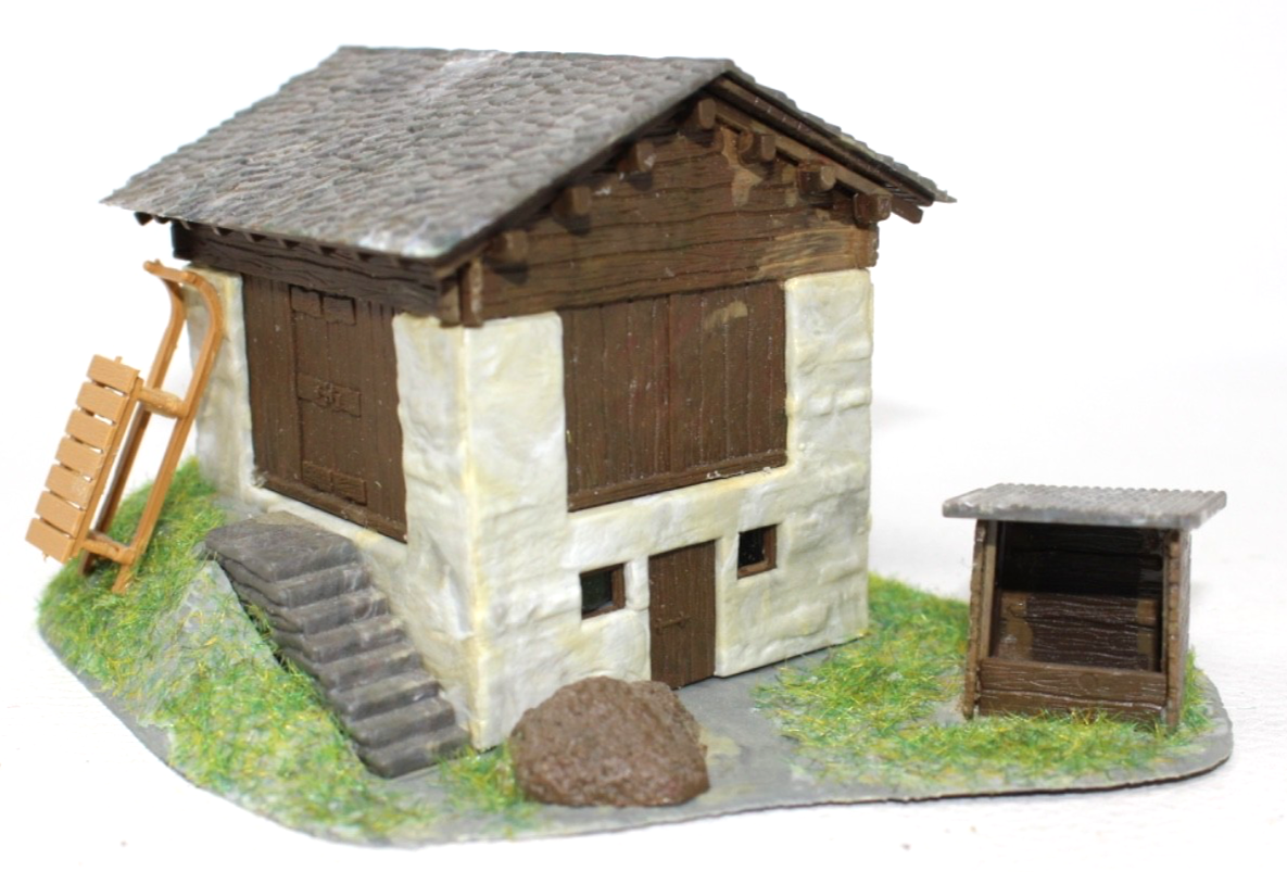 Kibri H0 8022 Stadel Scheune Bergstadl auf Hügel 14,5 x 11,5 x 8 cm H0 HO 1:87