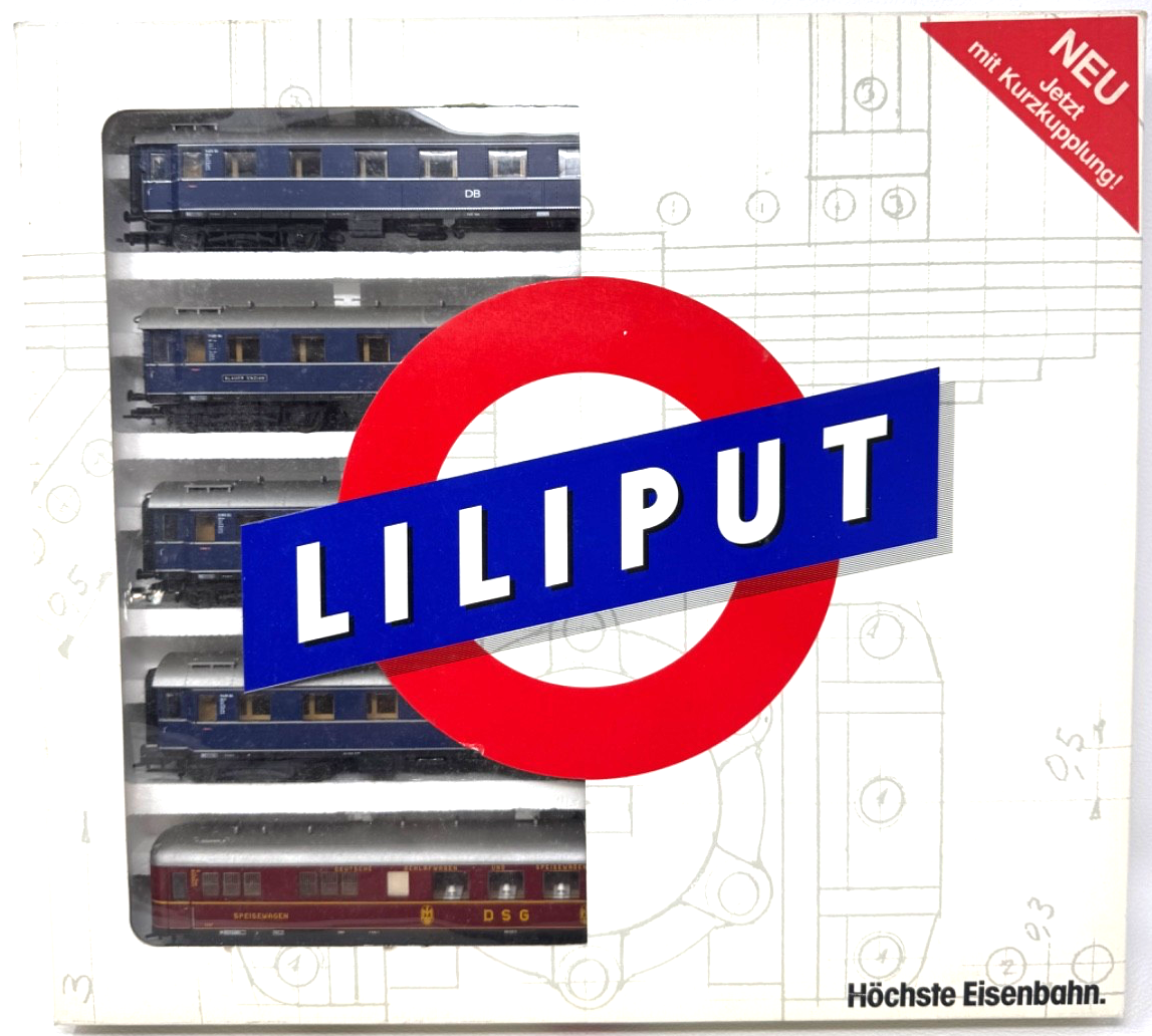 Liliput H0 844 Personenwagen-Set 5-teilig Reisezugwagen DB - 1:87 HO H0