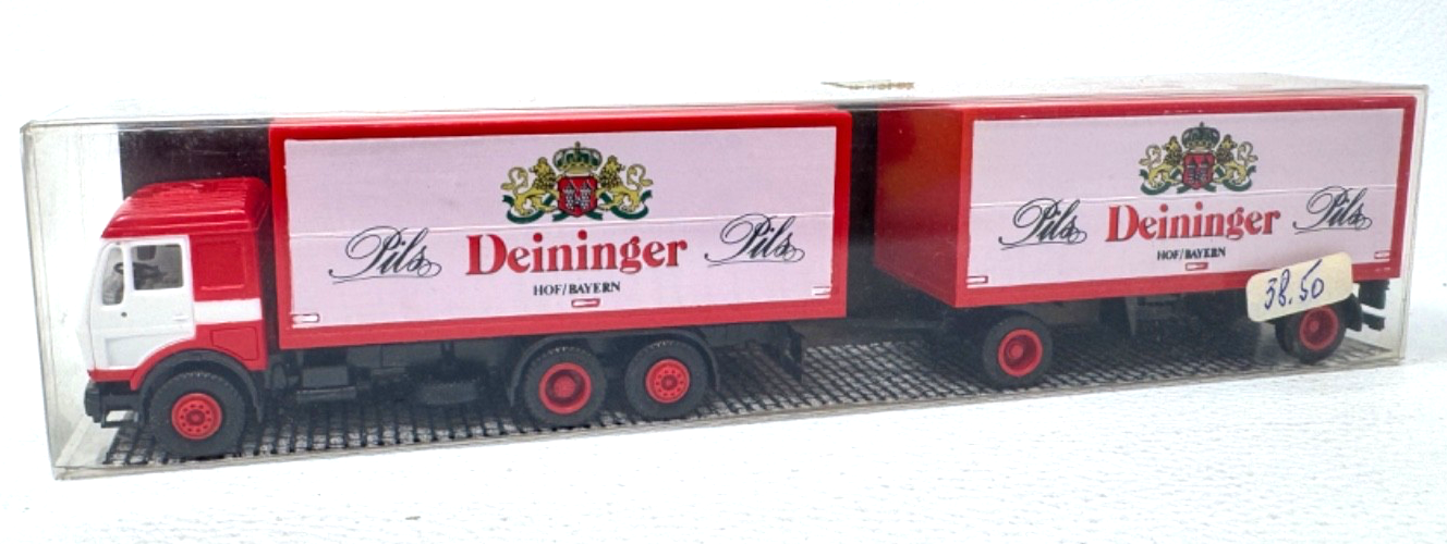 herpa Albedo H0 Mercedes Benz NG Koffer Hängerzug  Deininger Pils - HO H0 1:87