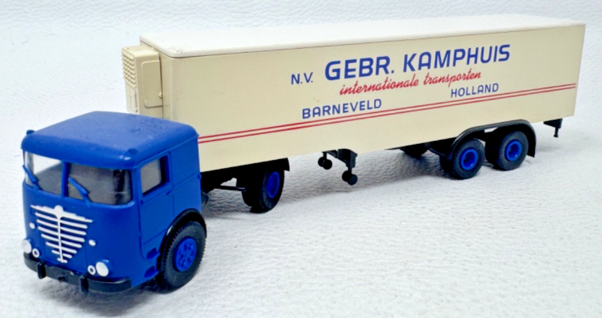 Brekina H0 Büssing LS 11 Kühlsattelzug N.V. Gebe. Kamphuis - 1:87 H0 HO