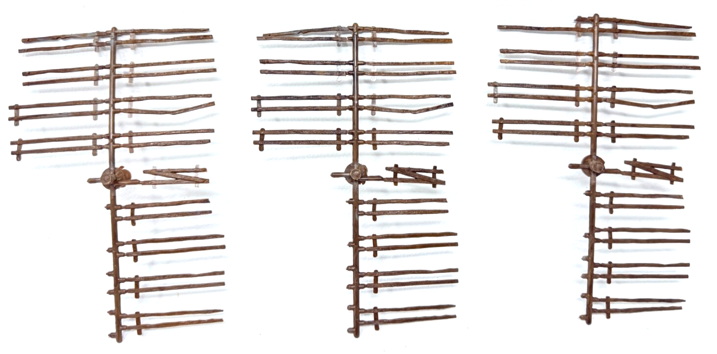 Holzzaun - Weidezaun - Gartenzaun - Zaun -  braun - HO H0 1:87