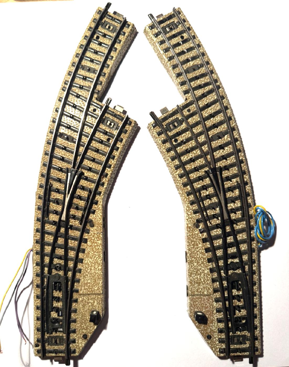 Märklin H0 5140 Elektromagnetisches Bogenweichenpaar M-Gleis HO H0 1:87