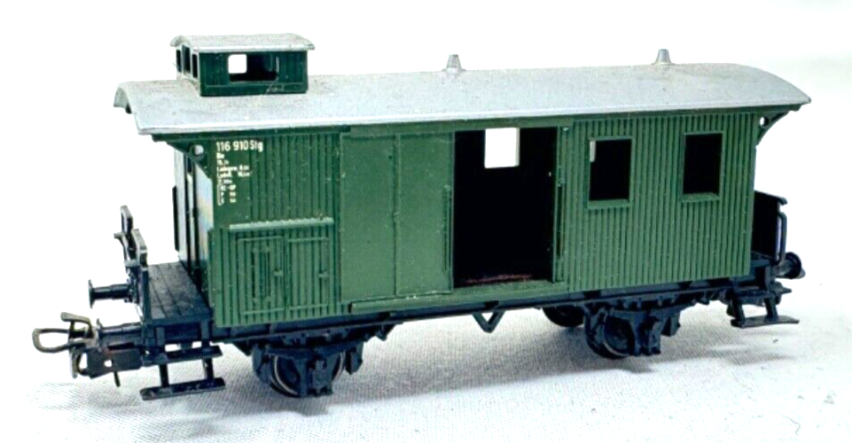 Märklin 4038 - Gepäckwagen - 116 910 Stg - grün/grau - H0 HO 1:87