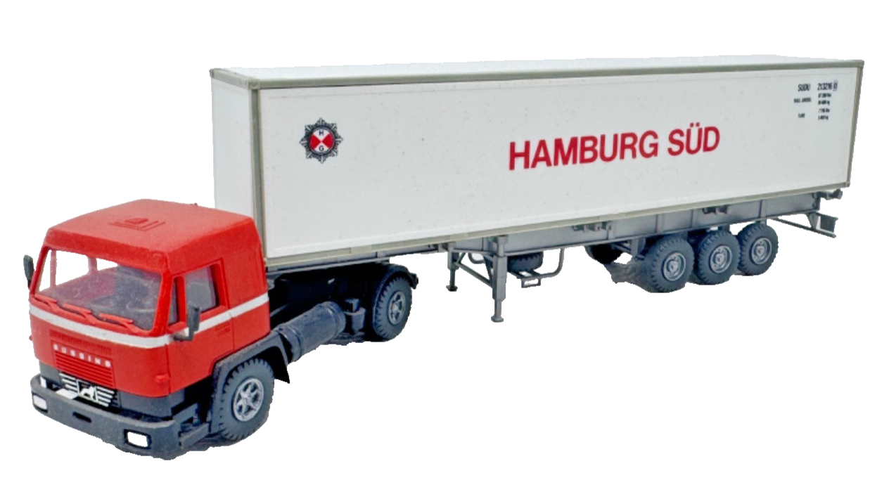 Roskopf H0 Büssing Container Sattelzug - Hamburg Süd - 1:87 H0 HO