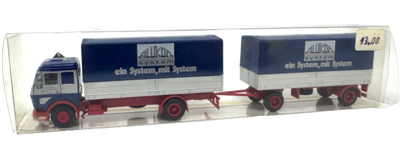 herpa 811324 H0 LKW Mercedes-Benz NG Planen-Hängerzug "Alukon"- HO H0 1:87