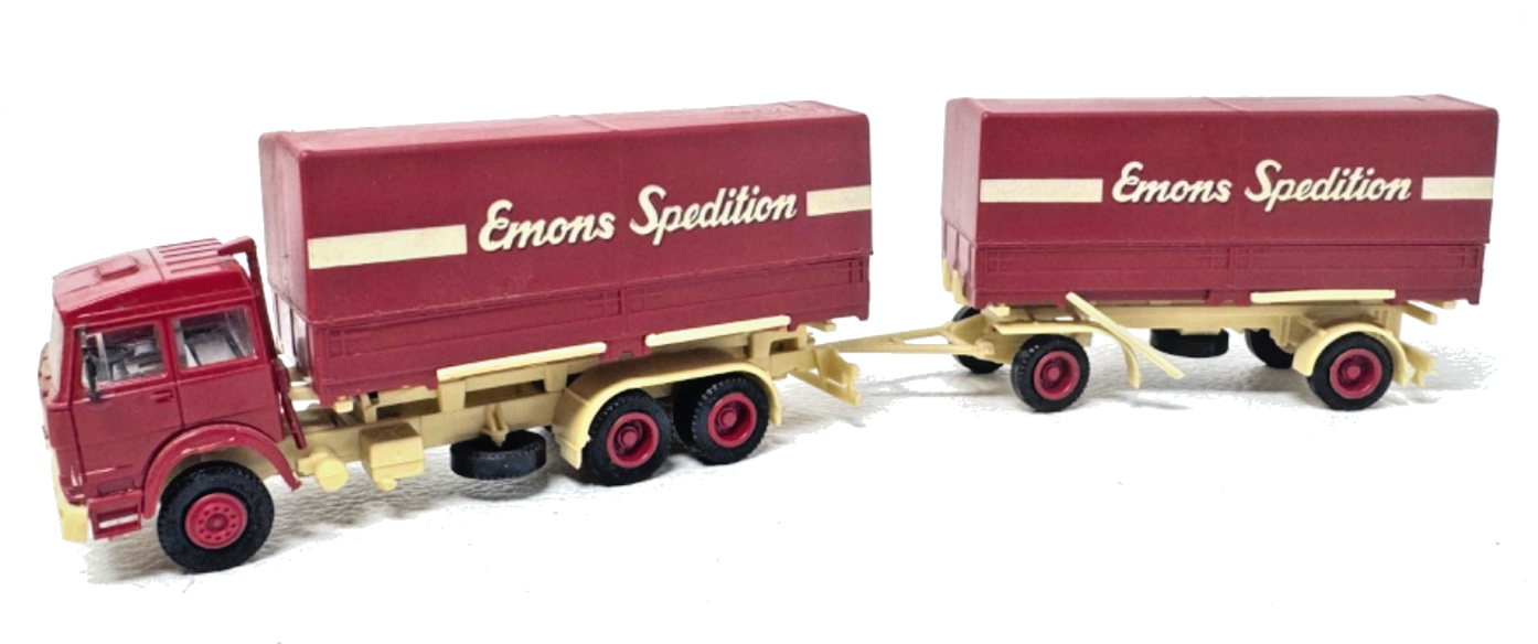 Herpa H0 Iveco Planenhängerzug 3a/2a "Emons Spedition" H0 H0 1:87