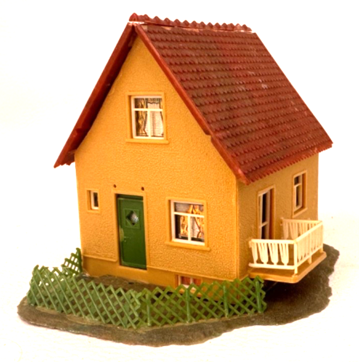 Faller H0 B-210 Gebäude Wohnhaus Siedlerhaus - 7,6 x 10,5 x 7,6 cm  HO H0 1:87