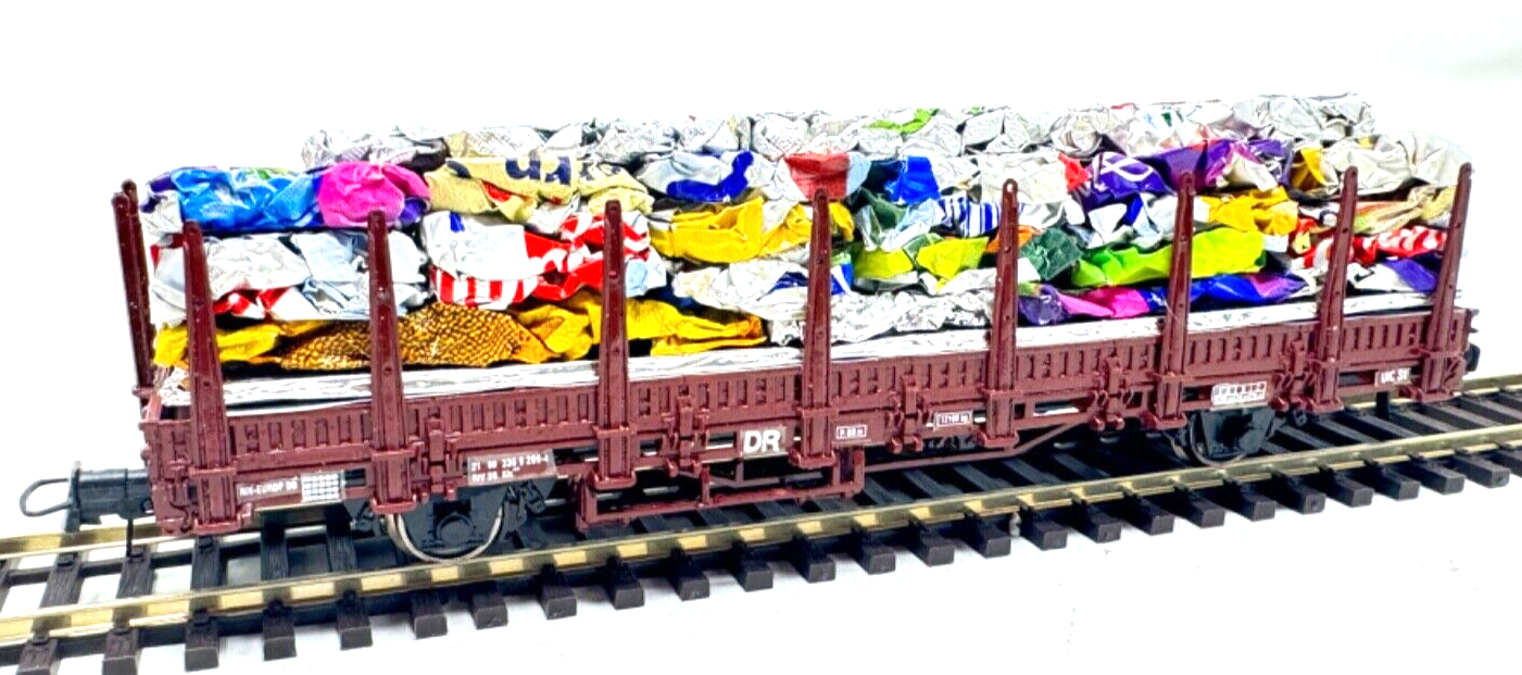 kibri 16202 H0 Niederbordwagen mit Ladegut (Eigenbau) - H0 HO 1:87 - in OVP