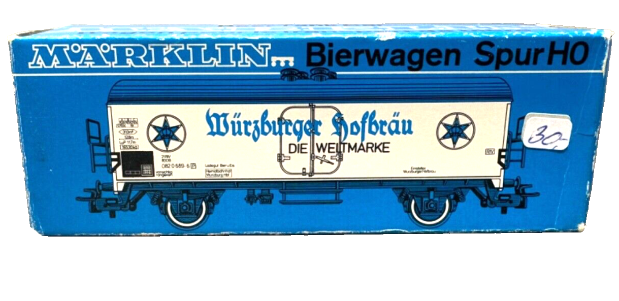 Märklin 4666 Bierwagen - Würzburger Hofbräu - 082 0 689-6 - 1:87 HO H0