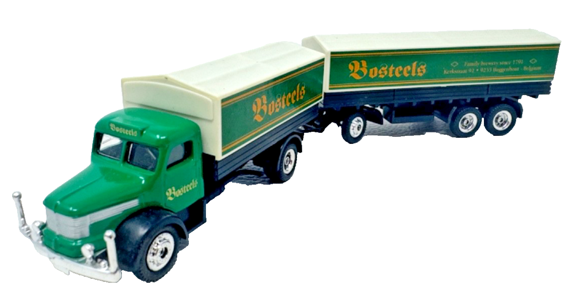 Grell H0 Büssing Planen Hängerzug HZ Bosteels Belgium - 1:87 H0 HO