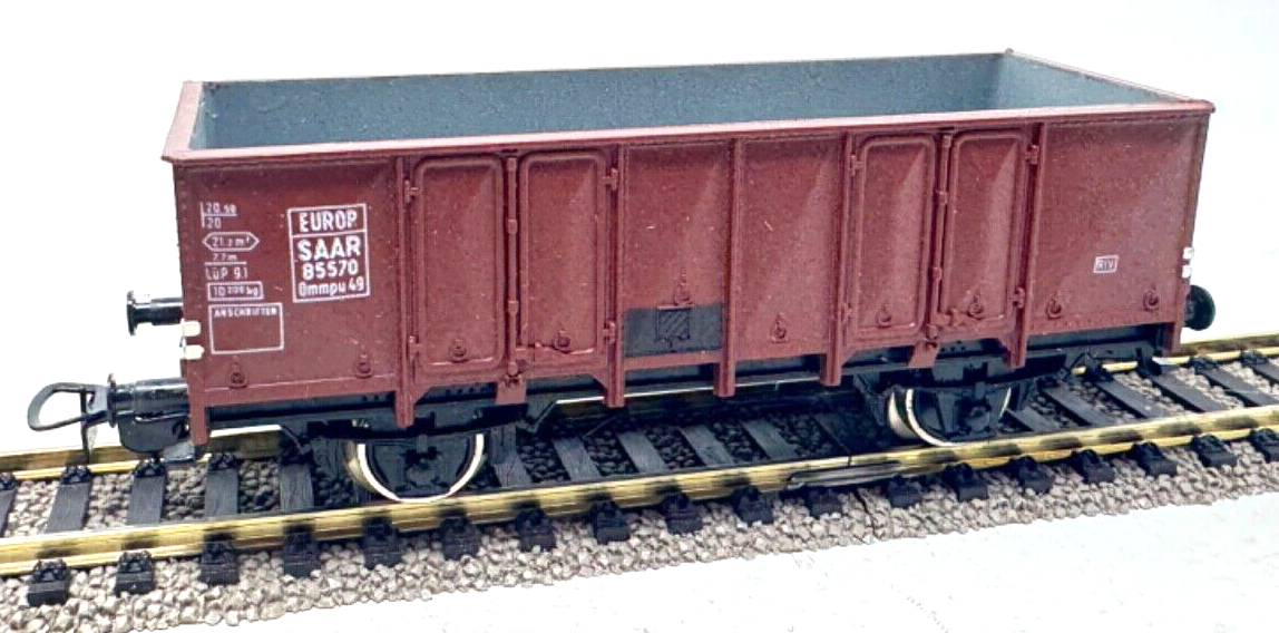 Piko HO offener Güterwagen - 85570 - EUROP SAAR - braun - 1:87 H0 HO