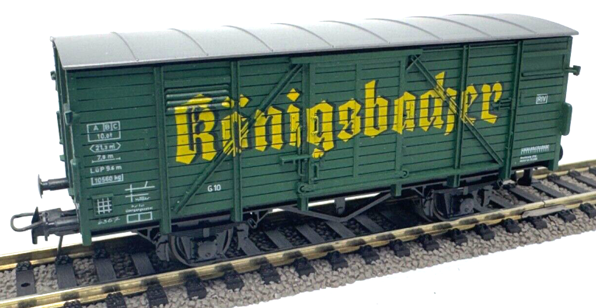 Roco 4301 C Gedeckter Güterwagen "Königsbacher" - G10 - 1:87 HO H0 in OVP