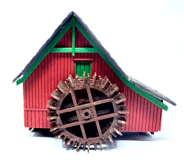 Heljan 1771 Wassermühle - unvollständig - HO H0 1:87 - 9,4 x 8,2 x 8 cm