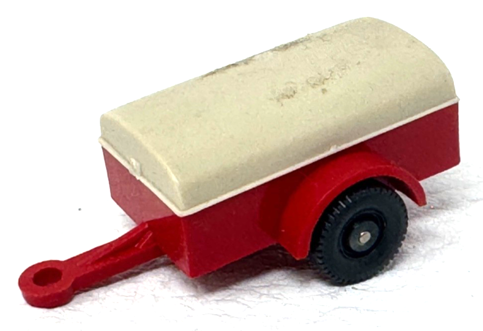 Wiking 502 H0 PKW Anhänger rot Deichsel - H0 HO 1:87